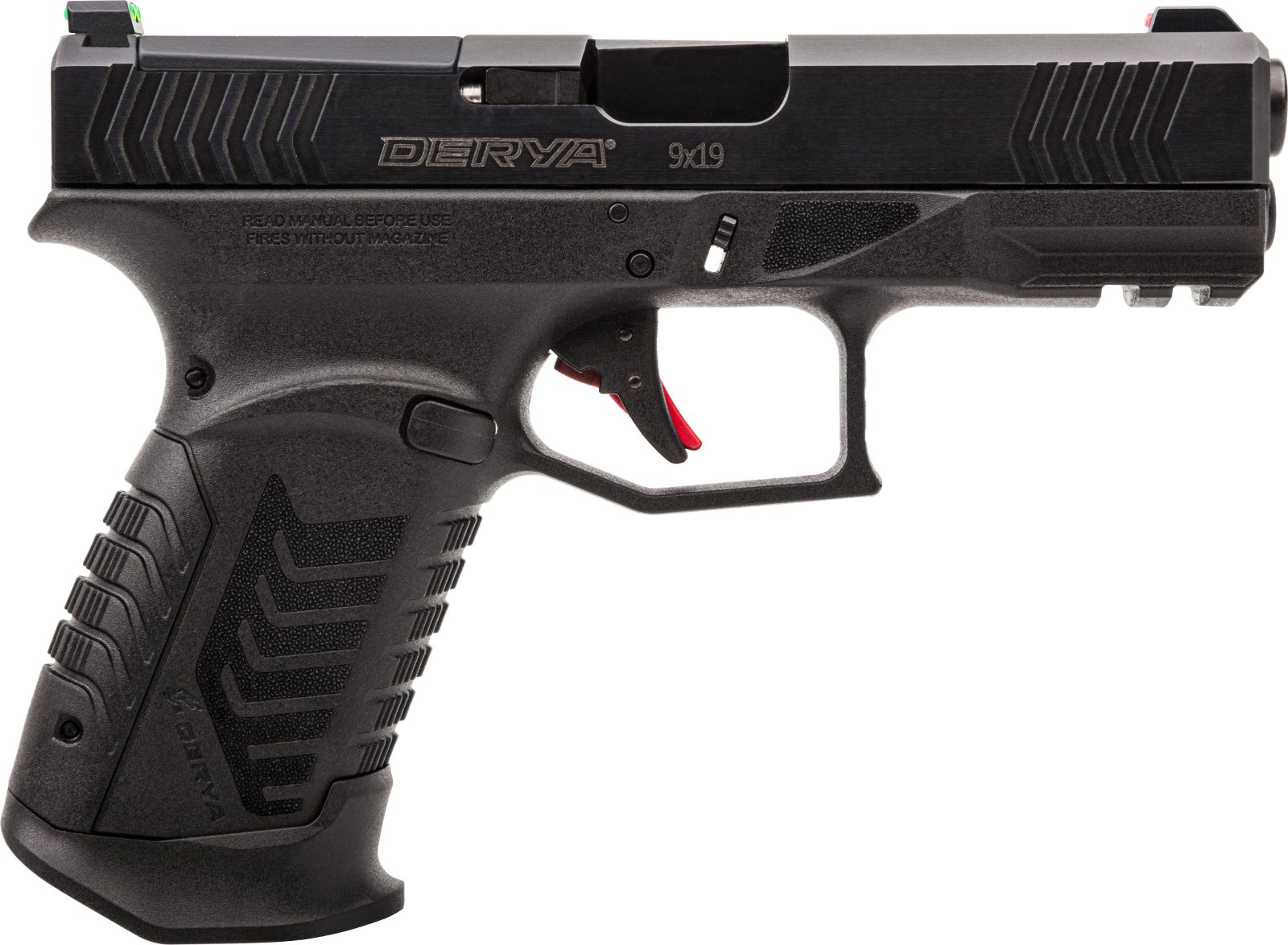 Derya 10LDY9US DY9 9mm 10rd Semi-Auto Pistol 4.02" Black Optics Ready
