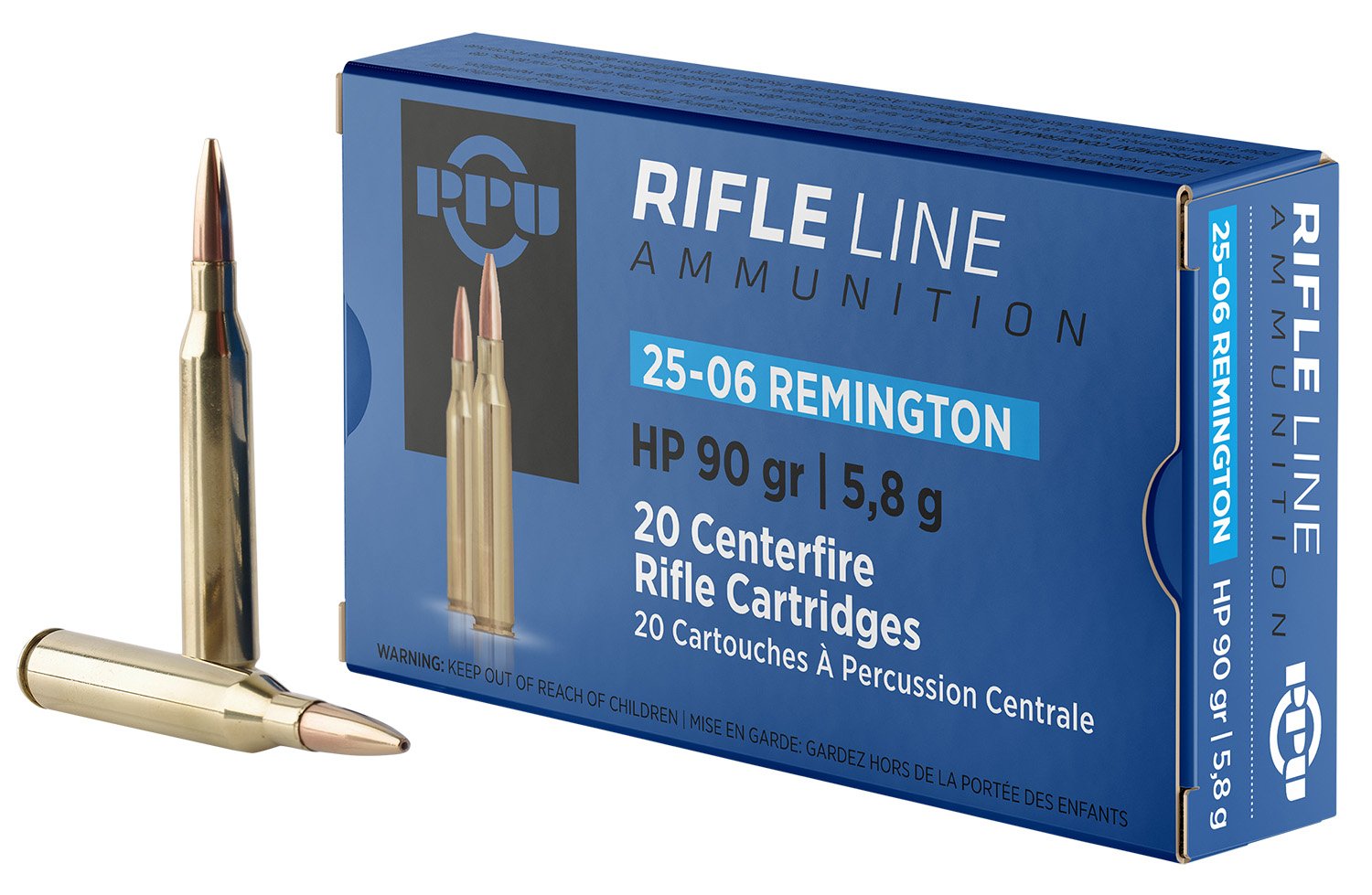 Prvi Partizan PPU PP2506H 25-06 Remington Hollow Point 90 Grain 20 Rounds - Prvi Partizan - 25-06 Rem