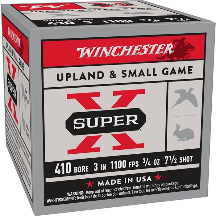 Winchester SUPER-X 410 BORE 3" 3/4OZ #7.5 SHOT 250/CASE - Winchester