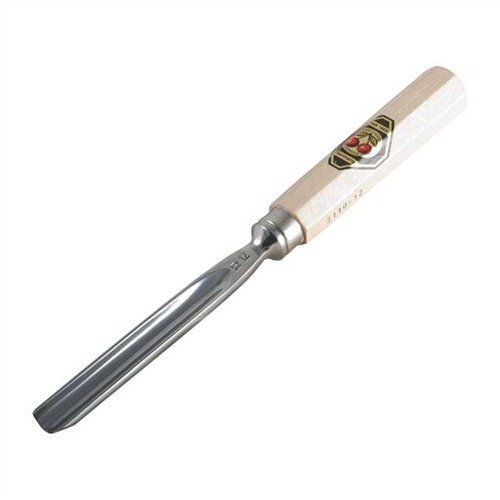 Brownells Gouge Straight with Wood Handle 12MM - Brownells