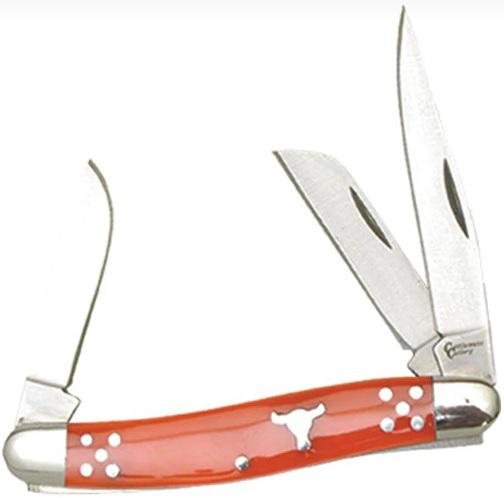 ABKT CC0001OD 2.5" Blade 3.75" Closed 440 Stainless Burnt Orange