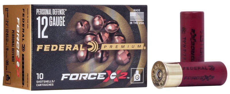 Federal PD12FX2 00 12 Gauge 2.75in 9 Pellet Buckshot Shotshell - Federal Premium Ammunition - 12 GAUGE