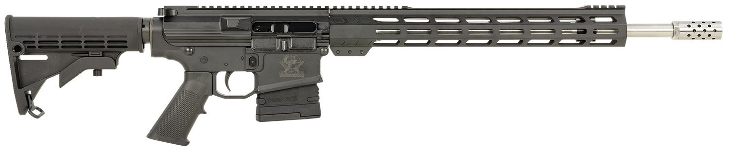 GLFA GL10308SSBLK AR-10 308 Win 20+1 18" Stainless, Black Rec, M-Lok Handgaurd, Carbine Stock, A2 Grip, Muzzle Brake - Great Lakes Firearms - .308 WINCHESTER