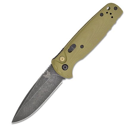 Benchmade 4300BK-02 CLA 3.4" OD Green G10 CPM-MAGNACUT Knife - Benchmade