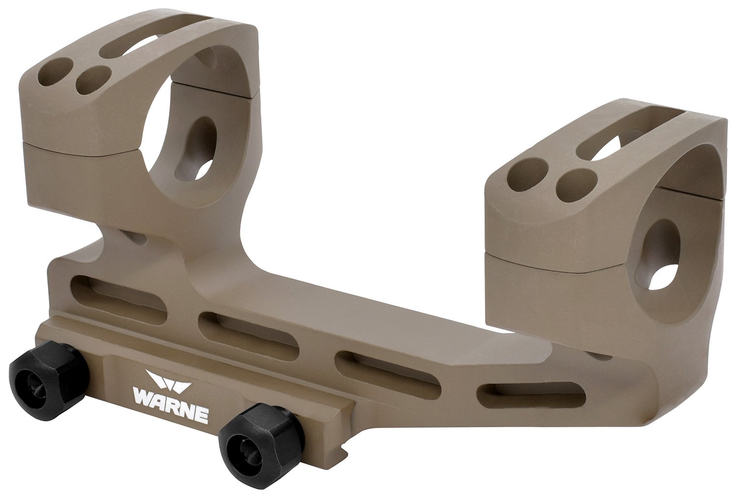 Warne SHXSKEL34DE X-SKEL 34mm Scope Mount Dark Earth 1.9" Cantilever - Warne - X-SKEL