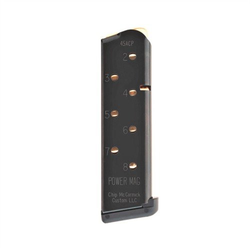 Chip McCormick M-PM-45FS8-B 8-Round 1911 .45 ACP Magazine Black