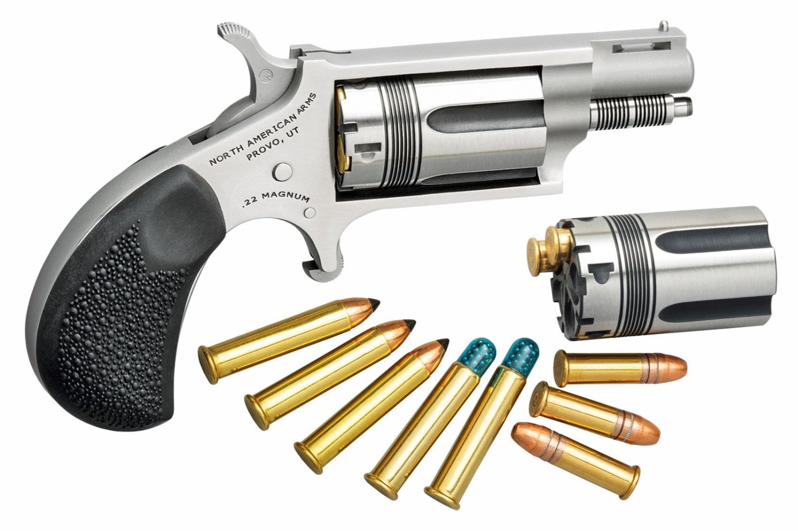 NAA Wasp 22 LR/WMR Revolver 1.63" Vent Rib Barrel Stainless Steel - NAA - 22 LR | 22 Magnum