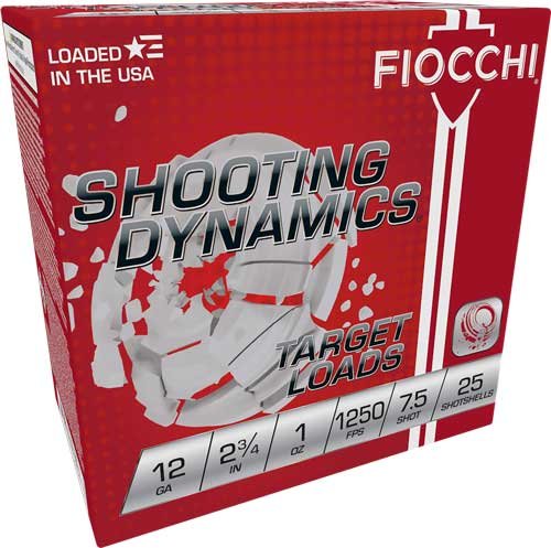 Fiocchi 12GA 2.75" 1oz #7.5 1250FPS Shotgun Ammo 250rd Case - Fiocchi - 12