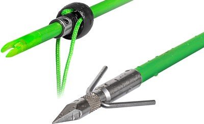 TruGlo TG140C1G Speed Shot Bowfishing Arrow with Slide & Standard Point - TruGlo