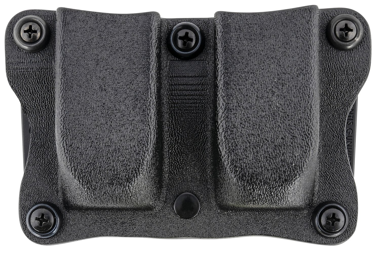 DeSantis A87KJKKZ0 Quantico Double Mag Pouch Black Kydex OWB Ambidextrous
