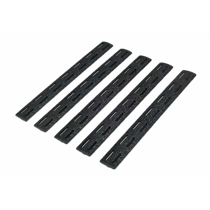 Bravo Company 5.5" MCMR Black Rail Panel Kit M-LOK, 5-Pack