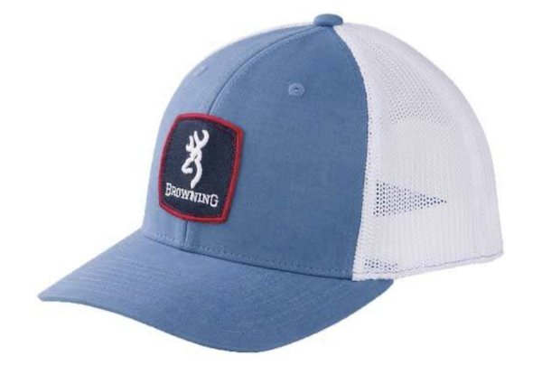Browning Cap Finn Mesh Snapbck Square Patch Denim - Browning