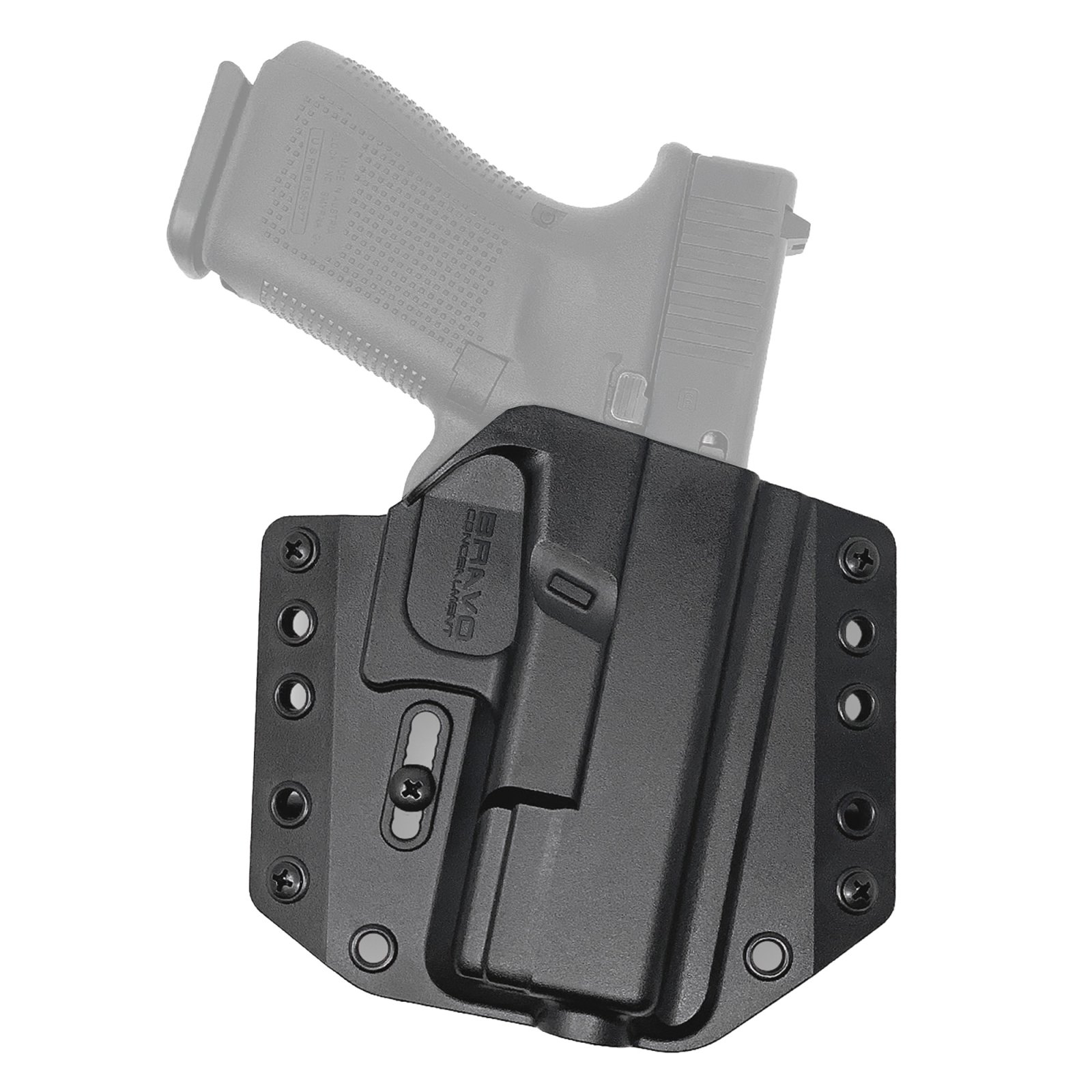 Bravo Concealment BC10-1001 OWB Holster, Glock 19/23, Right Hand, Black - Bravo Company Manufacturing