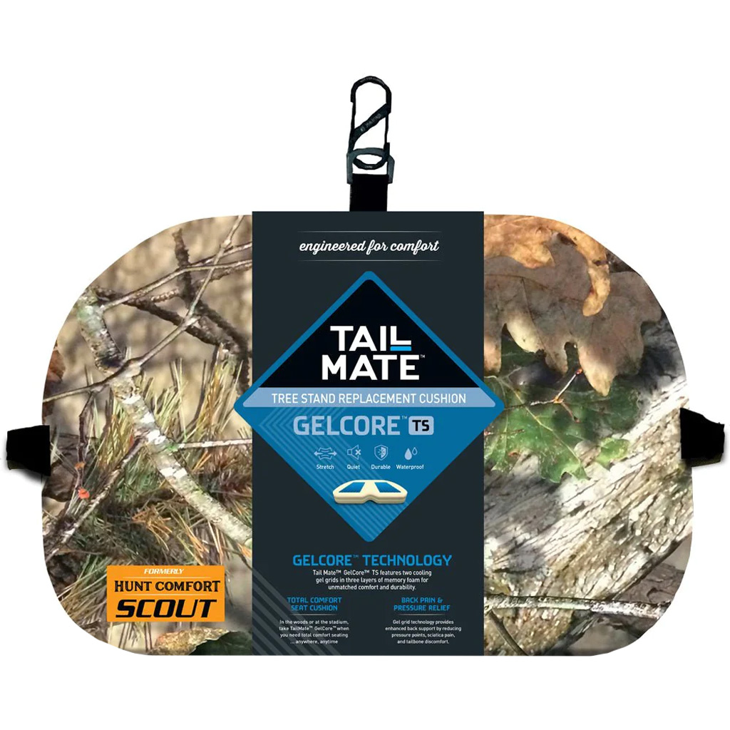 Tail Mate TMSC50 GelCore Seat Cushion 14"x16"x3" Mossy Oak Cover - Tail Mate