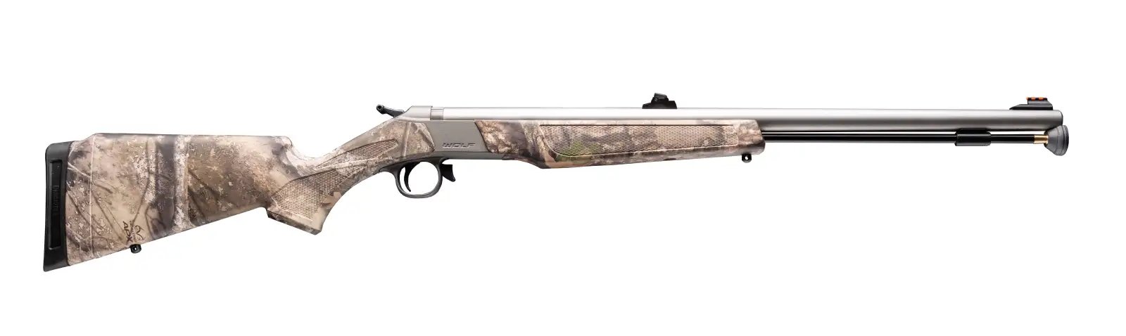 CVA Wolf 50 Caliber 24" Black Powder Muzzleloader Rifle APX/SS - CVA