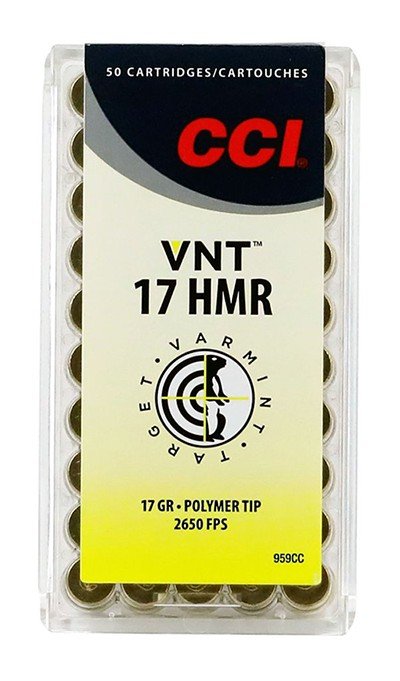 Buy CCI 17 HMR 17 Grain VNT Rimfire Ammo 50 Rounds Polymer Tip online
