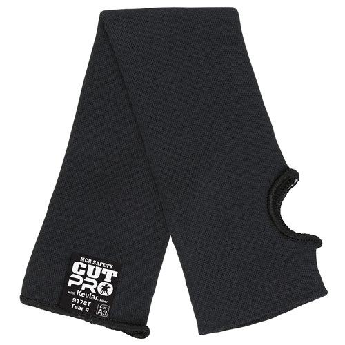 18 Black Kevlar Sleeve with Thumb Slot