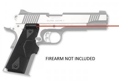 Crimson Trace LG-401 Lasergrip 1911 Red Laser Polymer Grip Front Activation