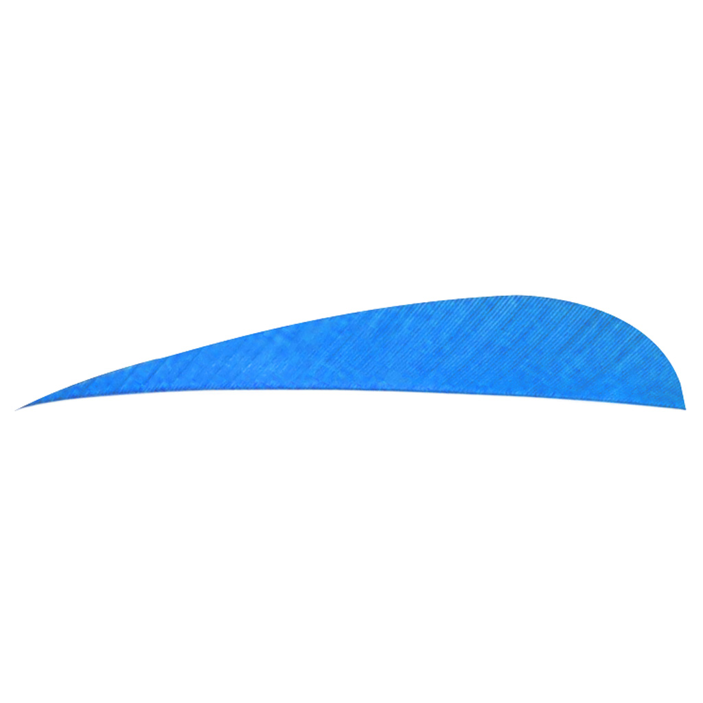 Trueflight 1507 Parabolic Feathers Blue 4" LW 100 Pack