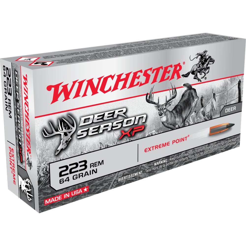 Winchester Ammo X223DS Deer Season XP 223 Rem 64 gr Extreme Point 20 Per Box/ 10 Cs - Winchester - EXTREME POINT