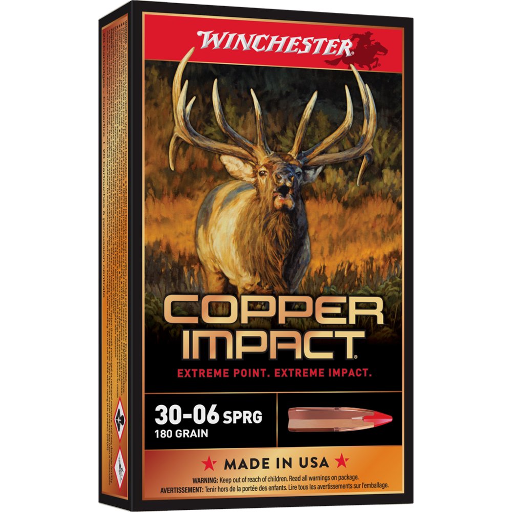 Winchester X3006CLF2 .30-06 Springfield 180 Grain Lead Free 20/Box - Winchester - COPPER EXTREME POINT LEAD-FREE