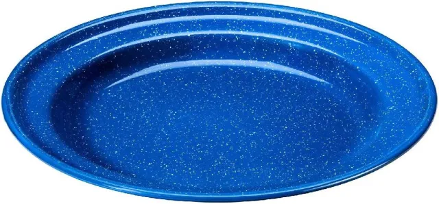 Caddis Alpine Mtn Gear Enamelware Plate 10 In Blue Enamel - Caddis