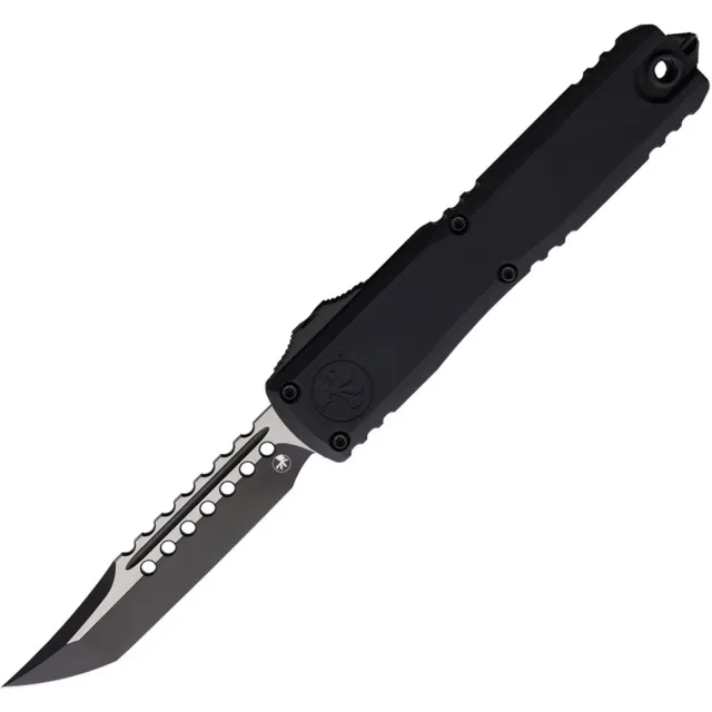Microtech Ultratech G3 ZBP Hellhound 3.55 In Black Aluminum Handle