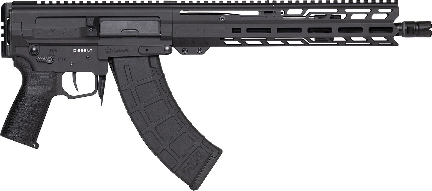 CMMG 86A8E0BAB Dissent MK47 7.62x39mm 12.5" Black Nitride M-LOK Rail - CMMG - 7.62x39mm