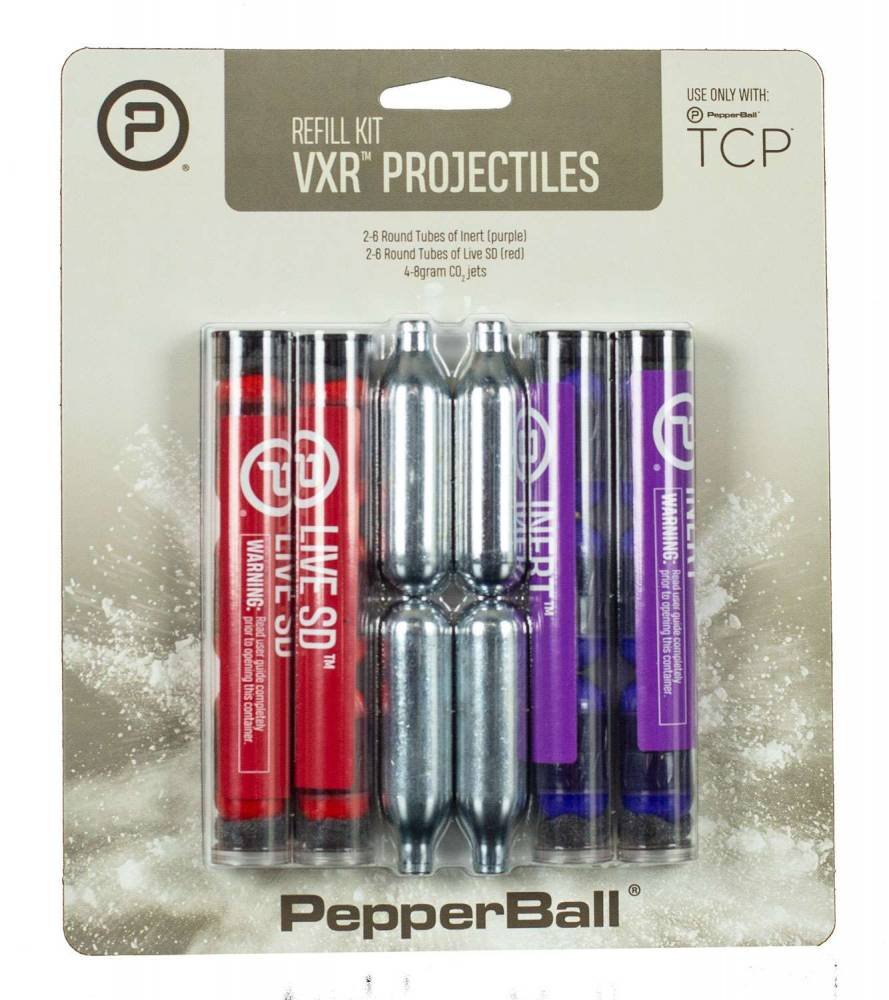 UTS PepperBall TCP VXR Refill Kit, Inert Live Projectiles, CO2