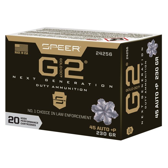 SPEER 45 AUTO +P 230GR GOLD DOT HOLLOW POINT 200/CASE