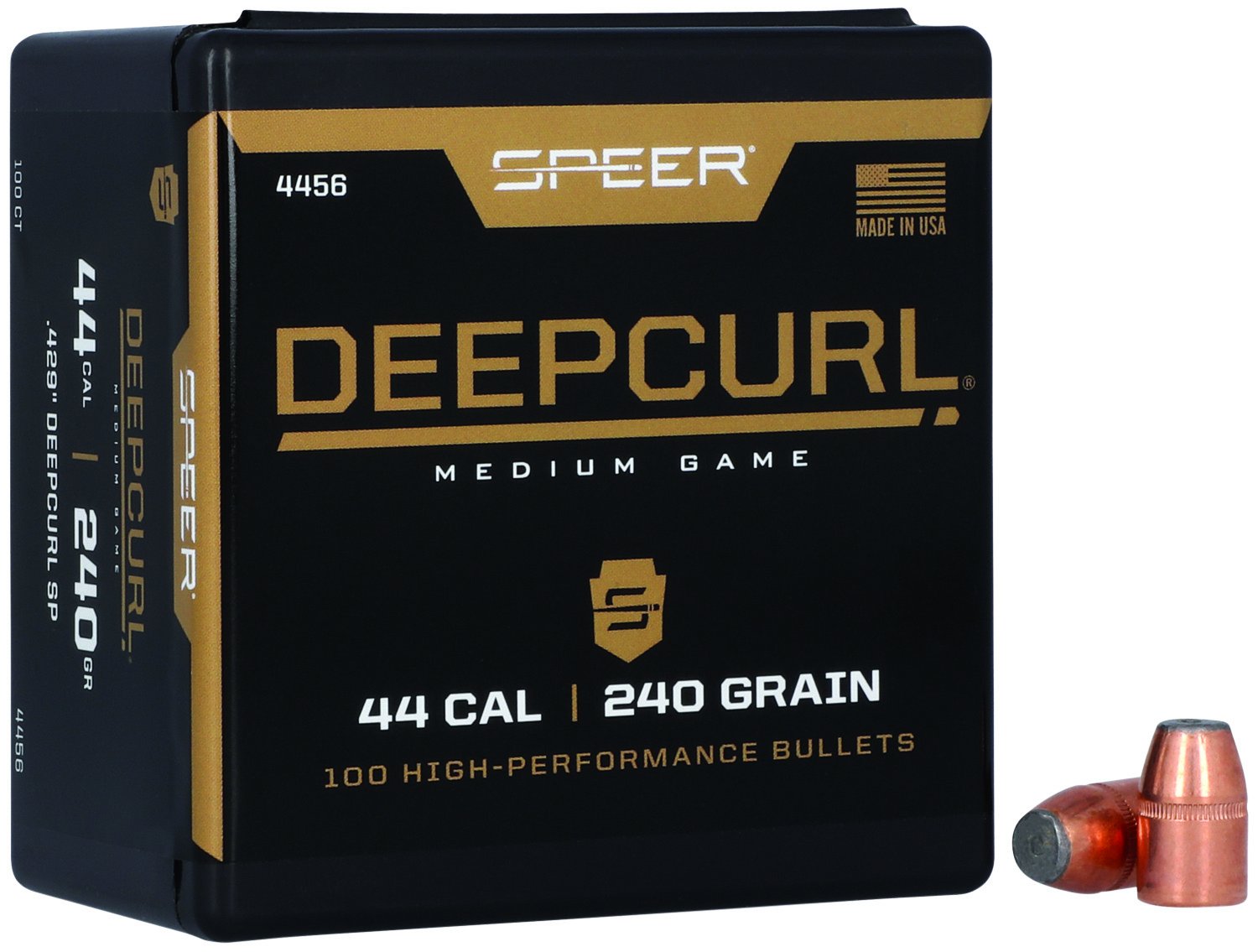 Speer 4456 DeepCurl 44Cal 240gr Soft Point Bullets 50/Box - Speer - .429