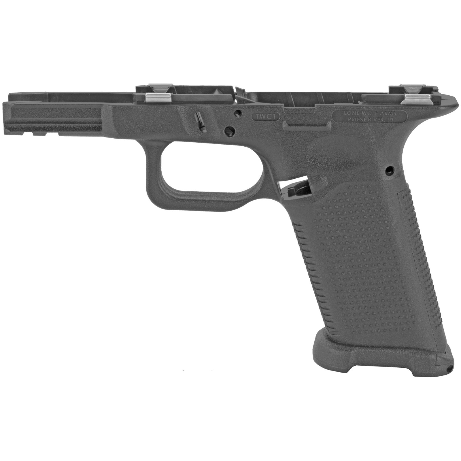 Lone Wolf LWD-TWC1-BARE Textured Frame Black Glock 19/32 Compact/Full
