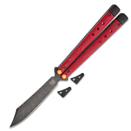 Benchmade 99BK-1 Necron Bali-Song CPM-S30V Ruby Red G10 Scimitar Blade - Benchmade