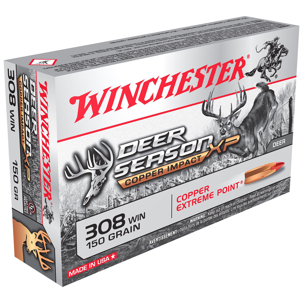 Buy Winchester X308CLF Copper Impact Rifle Ammo 308 Win. 150 gr. 20 rd. 2810 fps online