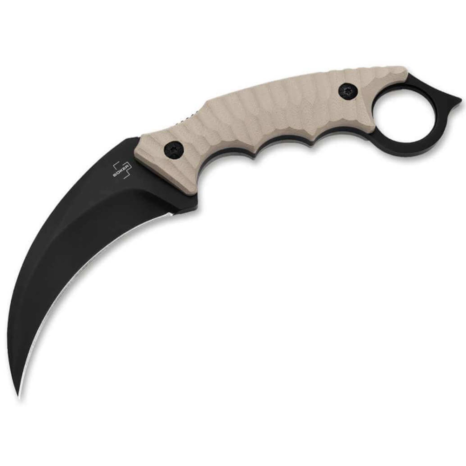 BOK SPIKE 4.02/PLN/HAWK/BLK KHAKI G10 HANDLE BOKER PLUS SPIKE KARAMBIT