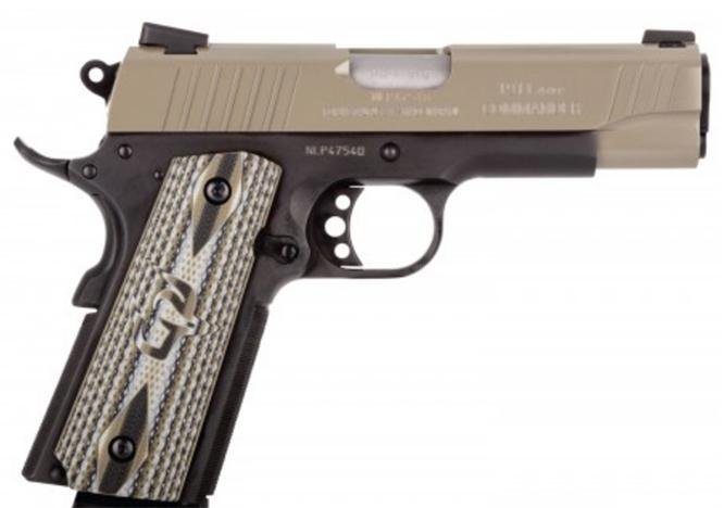 Taurus 1911 Commander 45 ACP Pistol, 5-Inch, Cerakote Sand, 8-Round, Single Action, VZ Grip, Novak Sight - Taurus International Manufacturing, Inc. - 45 ACP
