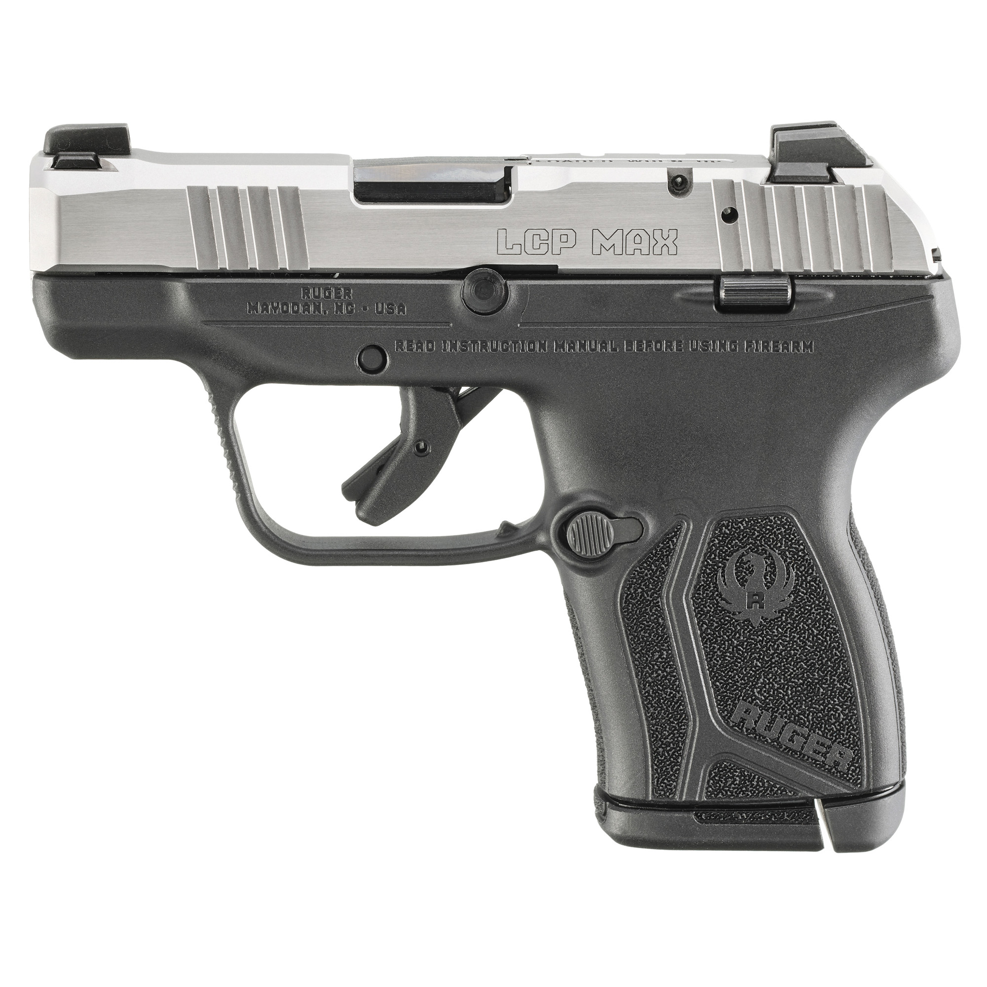 Ruger 13748 LCP MAX .380 Auto 2.8" Black 10rd CA Stainless Slide