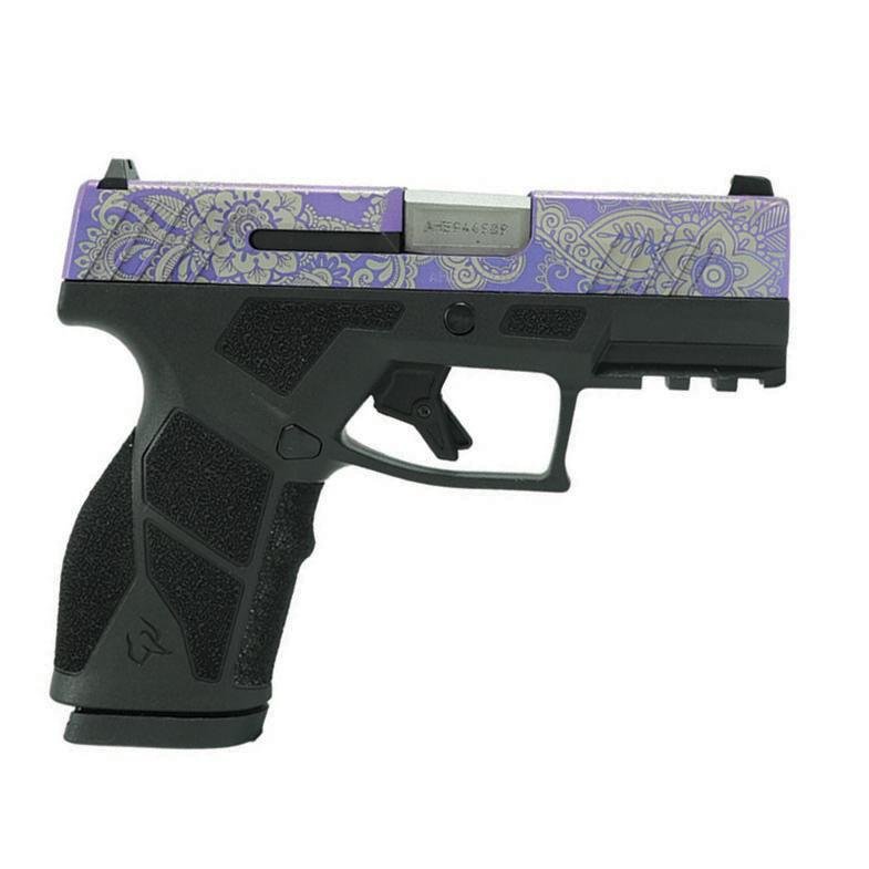 Taurus GX2 Purple Paisley Handgun 9mm Luger 13rd Magazines (2) 3.38 Barrel Black Frame/Custom Slide