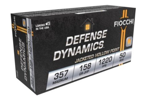 Fiocchi 357B Defense Dynamics 357Mag 158gr Jacketed Hollow Point 50 Per... - Fiocchi - JACKETED HOLLOW POINT