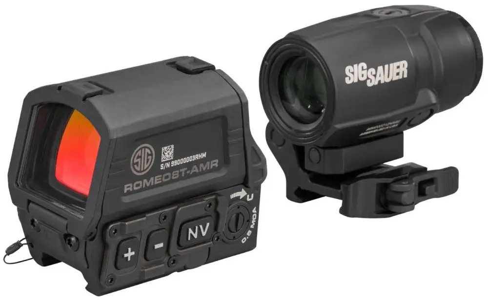 Sig Sauer SORJ8T101 Romeo8T 1x40mm Quad Ballistic Circle Dot Matte Black - Sig Sauer - 40MM/22MM