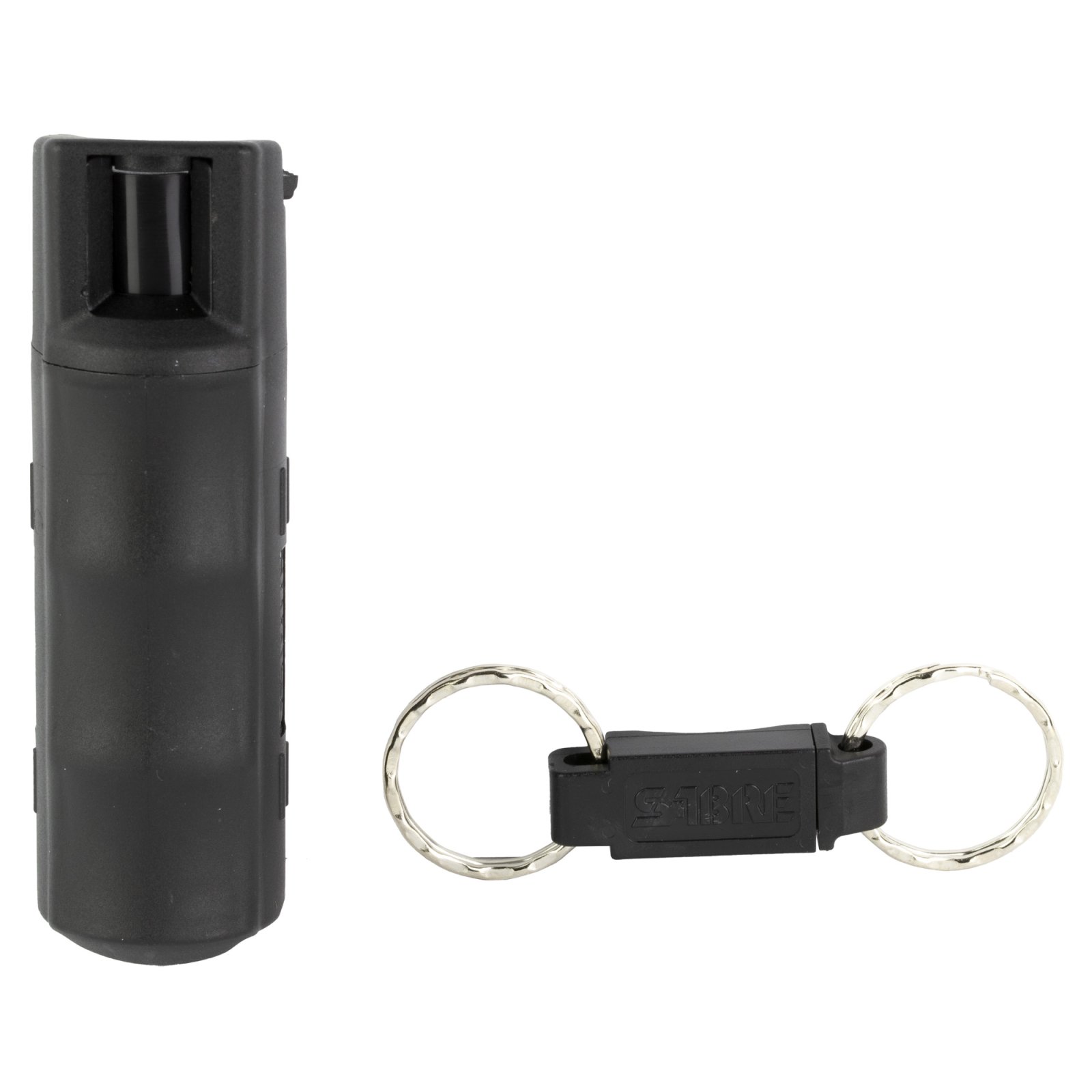 Security Equipment SABRE RED USA HARDCASE 0.54oz CLM BLACK Keyring Self Defense Spray - 10ft Range, 25 Shots - SABRE