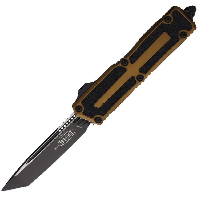 Microtech Scarab II G3 3.97 In TNT/STD Black Tan ALU HNDL