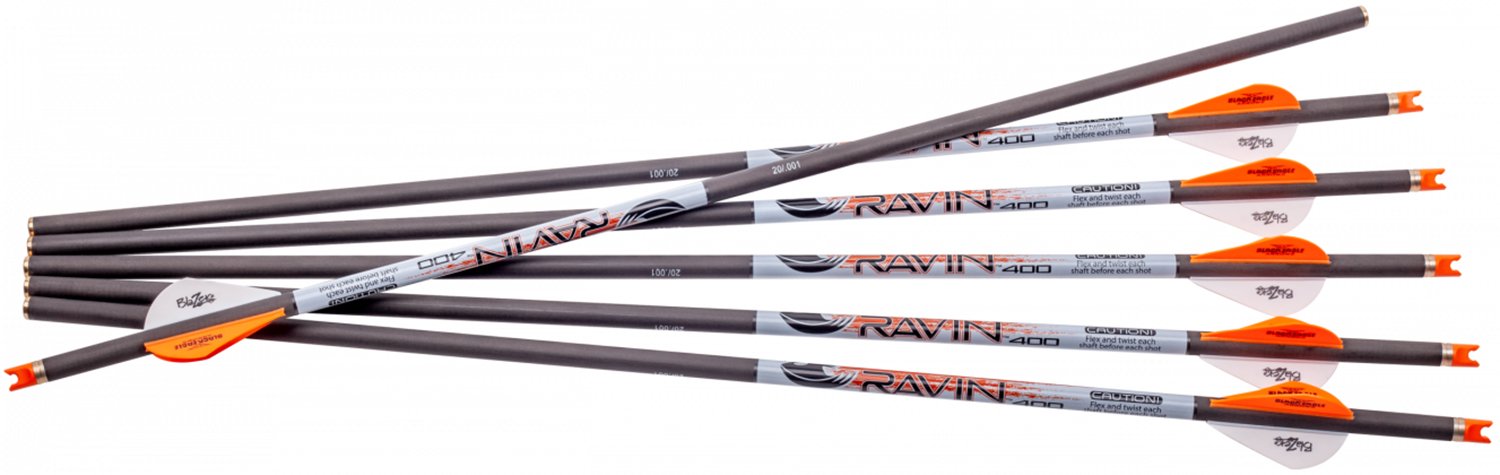 Buy Ravin Carbon Crossbow Arrows 400gr. 6PK .001 online