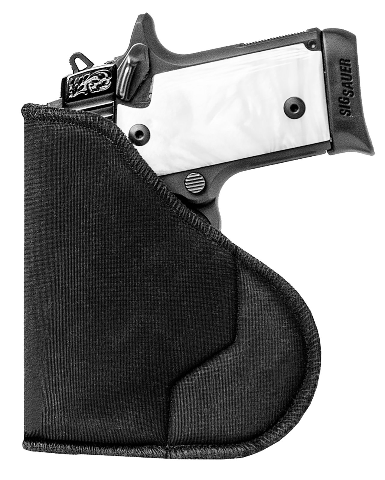 Sentry 35WB04BK HexGrip IWB/Pocket Holster Black Nylon Ambidextrous