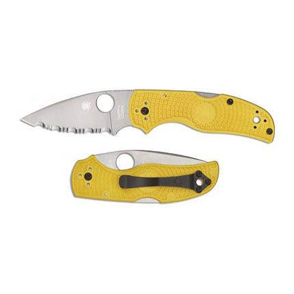 Spyderco C41SYL5 Native 5 Salt Yellow CPM MagnaCut Folding Knife