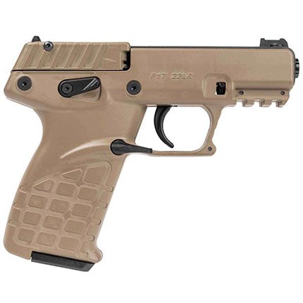KEL-TEC P17 .22LR 3.8in 10rd Tan Semi-Automatic Pistol (P17BTAN10) - Kel-Tec - .22LR