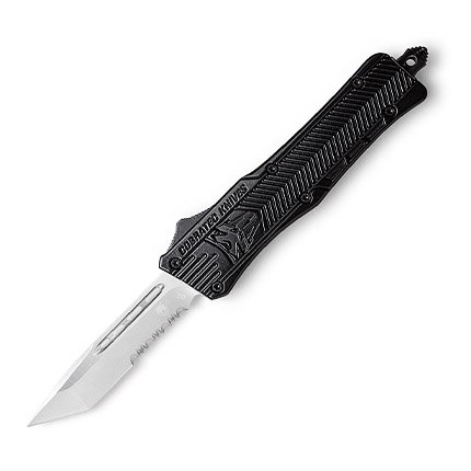 CobraTec SBCTK-1STS 2.75" Tanto Part Serrated D2 Steel OTF Knife