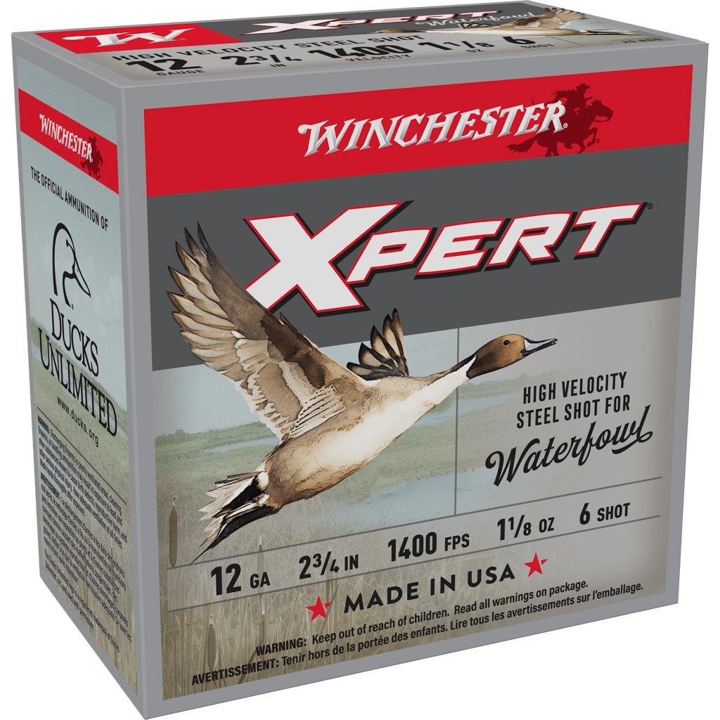 Winchester Ammo WEX12H6 Super X Xpert High Velocity 12 Gauge 2.75" 1 1/8 oz 1400 fps 6 Shot 25 Bx/10 Cs - Winchester - 12 Gauge