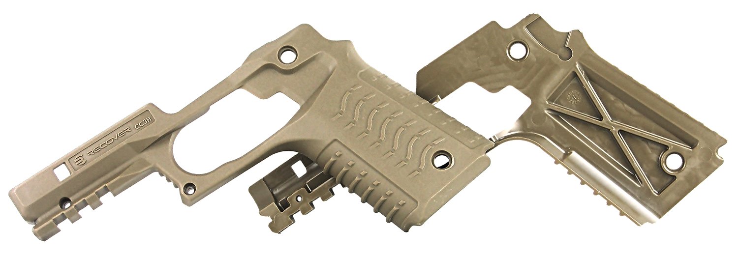 Recover Tactical CC3H-02 Tan Polymer Grip & Rail System for 1911 Pistols