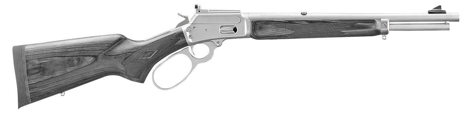 Ruger Marlin 1894 Trapper Rifle 10mm Auto 10rd Capacity 16.1 Matte Stainless Barrel Black Laminate Stock